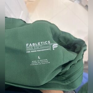 Fabletics Dark Green Scrub Top and Jogger set